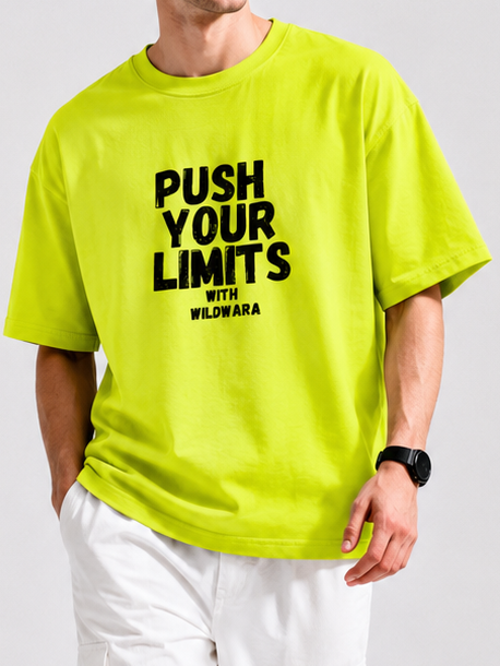 Push Your Limits – Lightweight Oversized T-Shirt