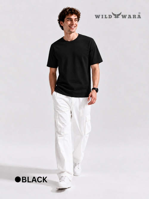 Pack of 4 - Cotton Regular Fit Plain T-Shirts