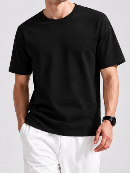 Pack of 2 - Cotton Regular Fit Plain T-Shirts