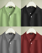 Combo Pack of 4 - Collar T-Shirts